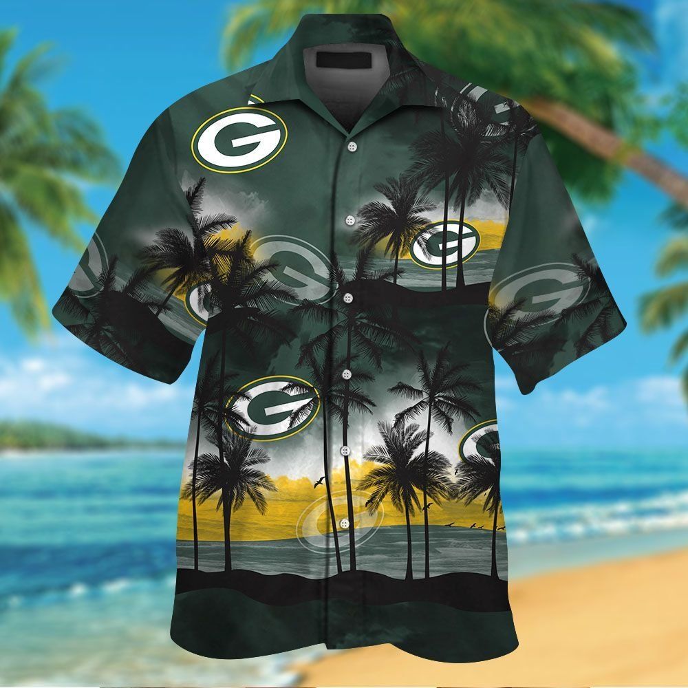 Green Bay Packers Tropical Unique Hawaiian Shirt Unisex T-shirt, Sweatshirt, Hoodie, Long Sleeve Tee - T-Shirt, Sweatshirt, Hoodie