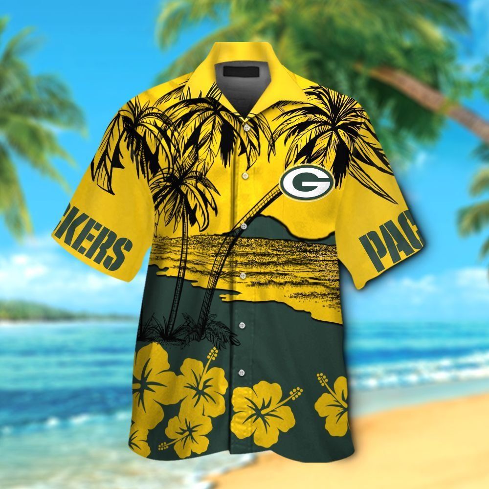 Green Bay Packers Unique Tropical Hawaiian Shirt Unisex T-shirt, Sweatshirt, Hoodie, Long Sleeve Tee - T-Shirt, Sweatshirt, Hoodie