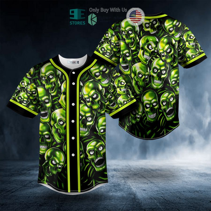 BEST Green Pile Skull Baseball Shirt Unisex T-shirt, Sweatshirt, Hoodie, Long Sleeve Tee - T-Shirt, Sweatshirt, Hoodie