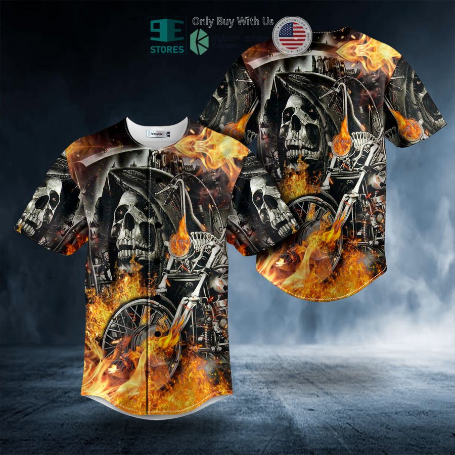 BEST Grim Reaper Dead Racer Skull Baseball Jersey Unisex T-shirt, Sweatshirt, Hoodie, Long Sleeve Tee - T-Shirt, Sweatshirt, Hoodie