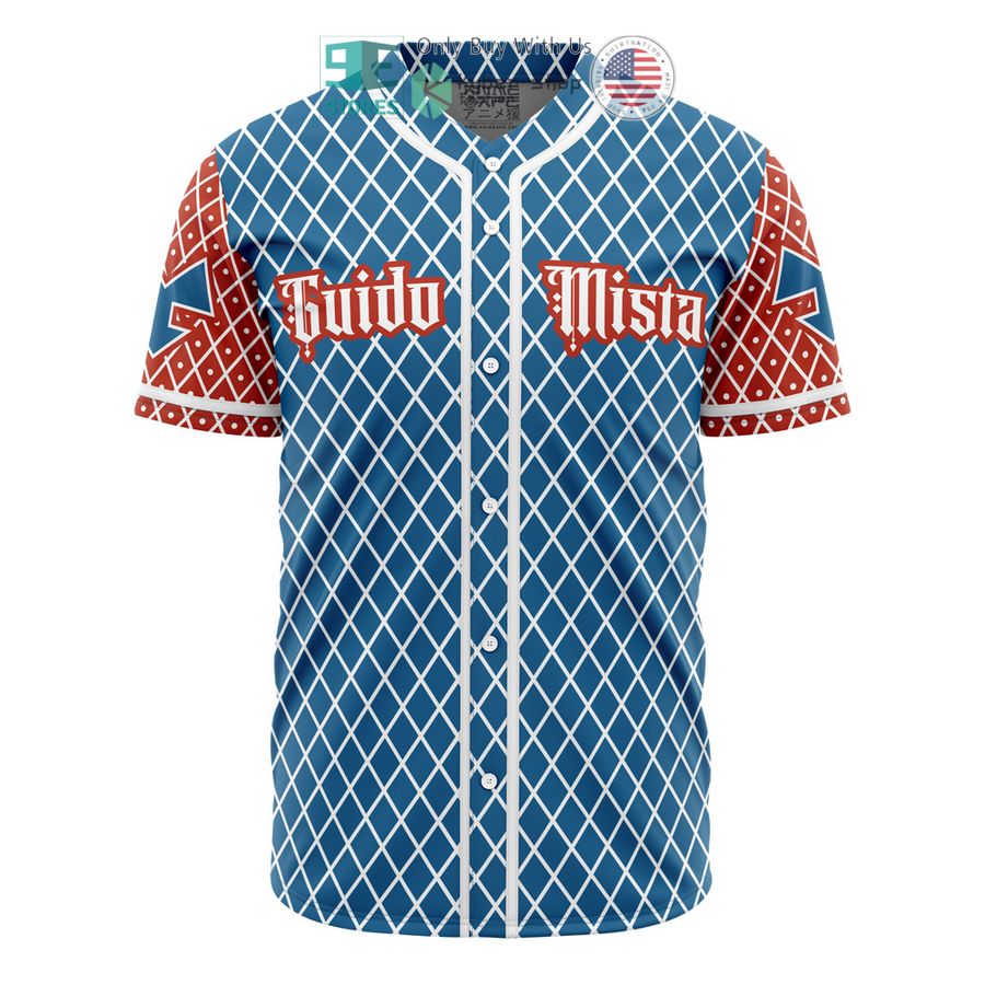 BEST Guido Mista Jojo's Bizarre Adventure Baseball Jersey Unisex T-shirt, Sweatshirt, Hoodie, Long Sleeve Tee - T-Shirt, Sweatshirt, Hoodie