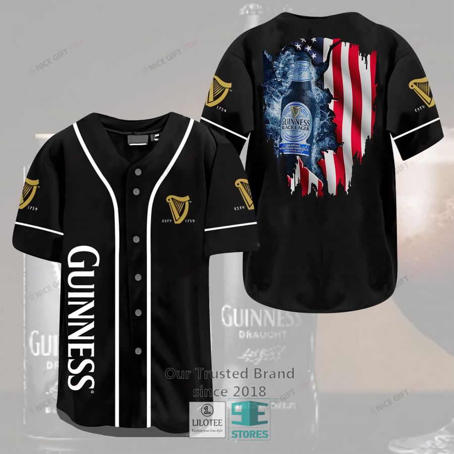 Guinness Baseball Jersey Unisex T-shirt, Sweatshirt, Hoodie, Long Sleeve Tee - T-Shirt, Sweatshirt, Hoodie