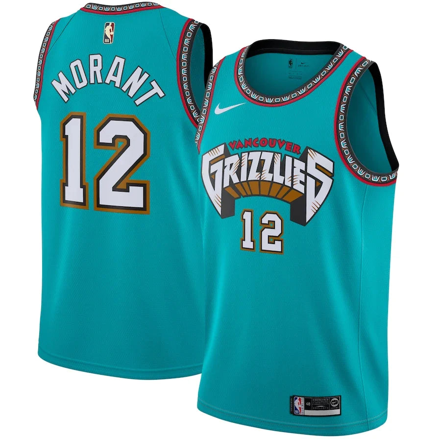 Ja Morant Vancouver Grizzlies Throwback Jersey basketball jersey product view 1