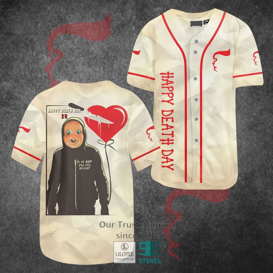 Happy Death Day Horror Movie Baseball Jersey Unisex T-shirt, Sweatshirt, Hoodie, Long Sleeve Tee - T-Shirt, Sweatshirt, Hoodie