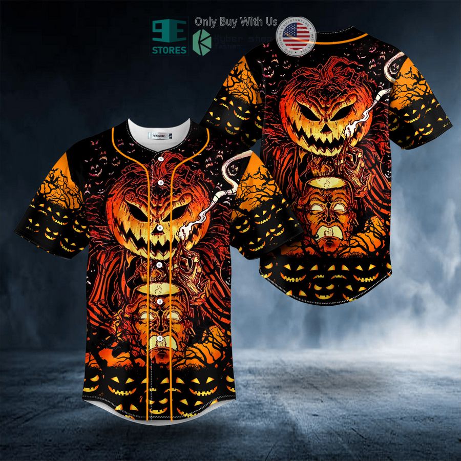 BEST Happy Halloween Pumpkin Skull Baseball Shirt Unisex T-shirt, Sweatshirt, Hoodie, Long Sleeve Tee - T-Shirt, Sweatshirt, Hoodie