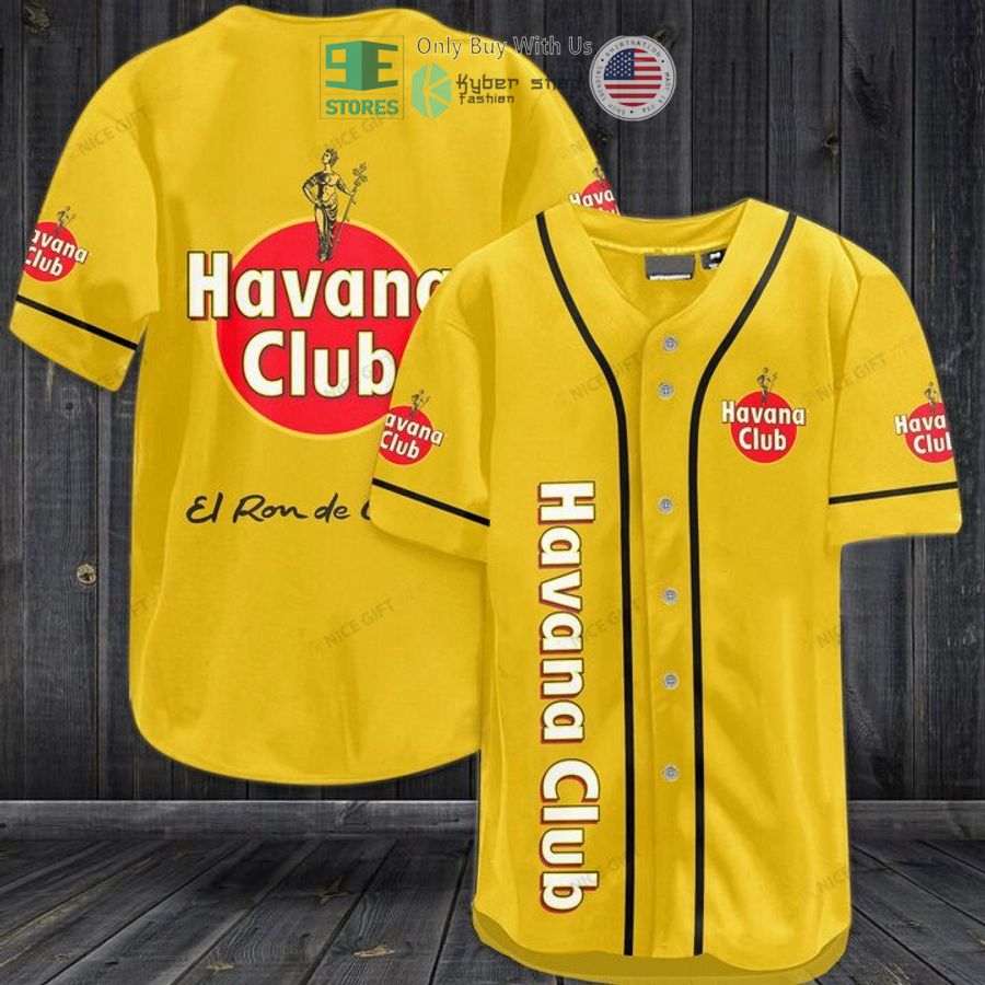 BEST Havana Club logo Baseball Jersey Unisex T-shirt, Sweatshirt, Hoodie, Long Sleeve Tee - T-Shirt, Sweatshirt, Hoodie