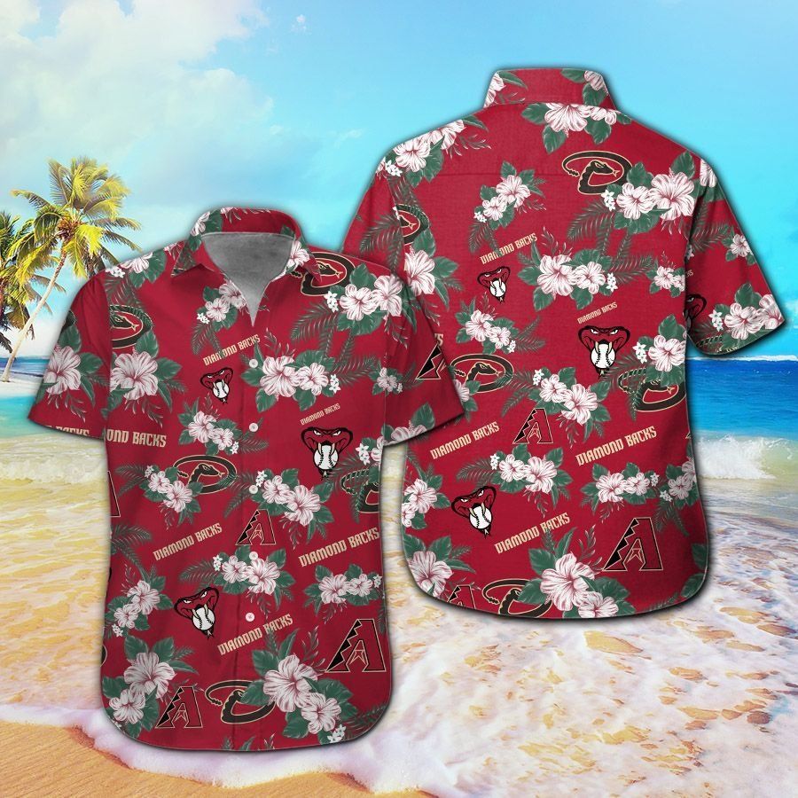 Hawaiian Arizona Diamondbacks Short Sleeve Tropical Shirt Unisex T-shirt, Sweatshirt, Hoodie, Long Sleeve Tee - T-Shirt, Sweatshirt, Hoodie