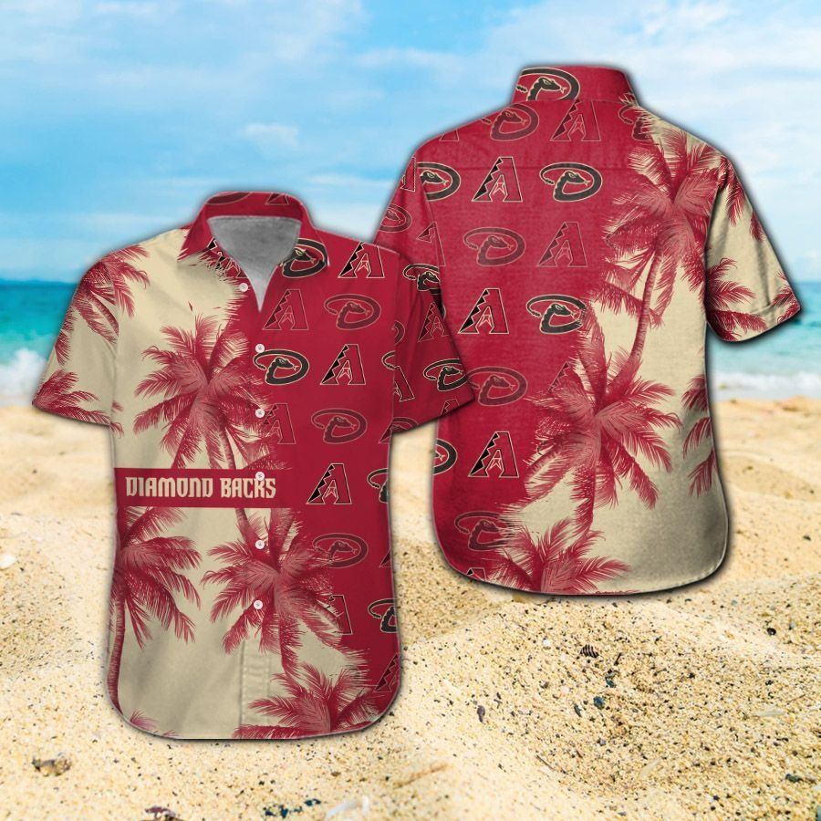 Hawaiian Arizona Diamondbacks Tropical Short Sleeve Shirt Unisex T-shirt, Sweatshirt, Hoodie, Long Sleeve Tee - T-Shirt, Sweatshirt, Hoodie