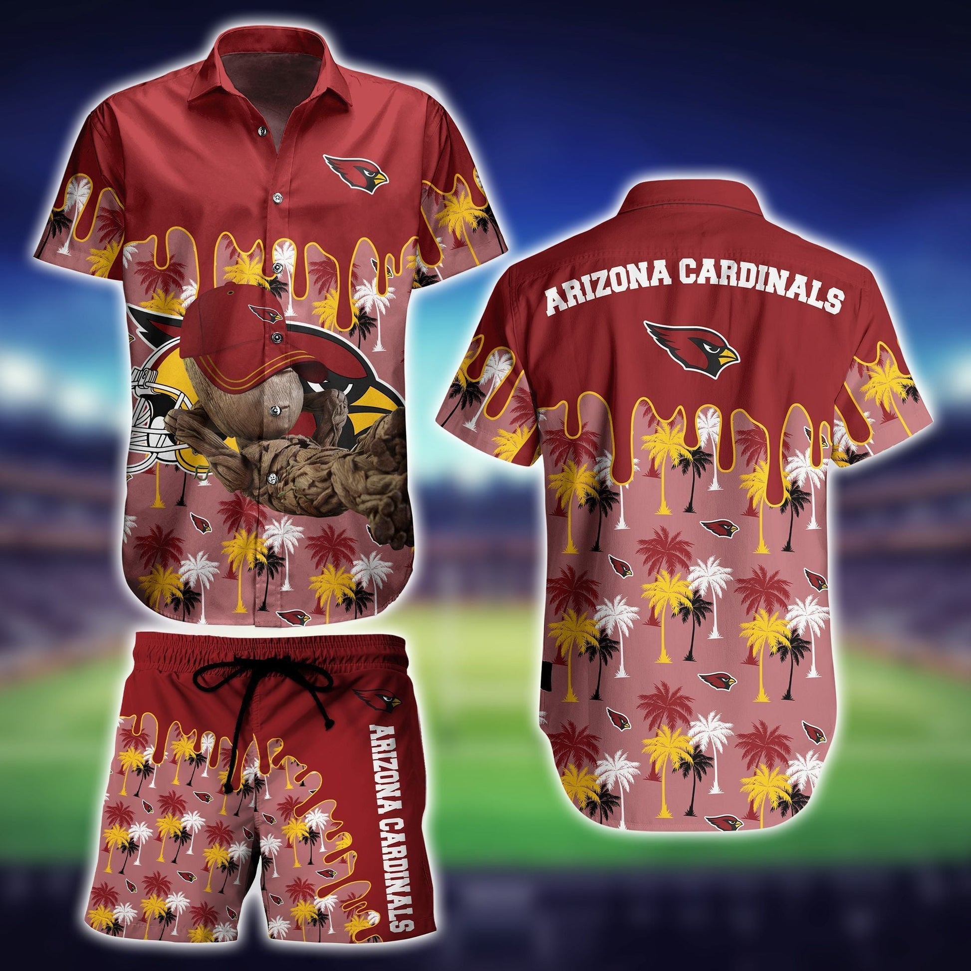 Hawaiian Design Arizona Cardinals Collection Shirt Short Unisex T-shirt, Sweatshirt, Hoodie, Long Sleeve Tee - T-Shirt, Sweatshirt, Hoodie