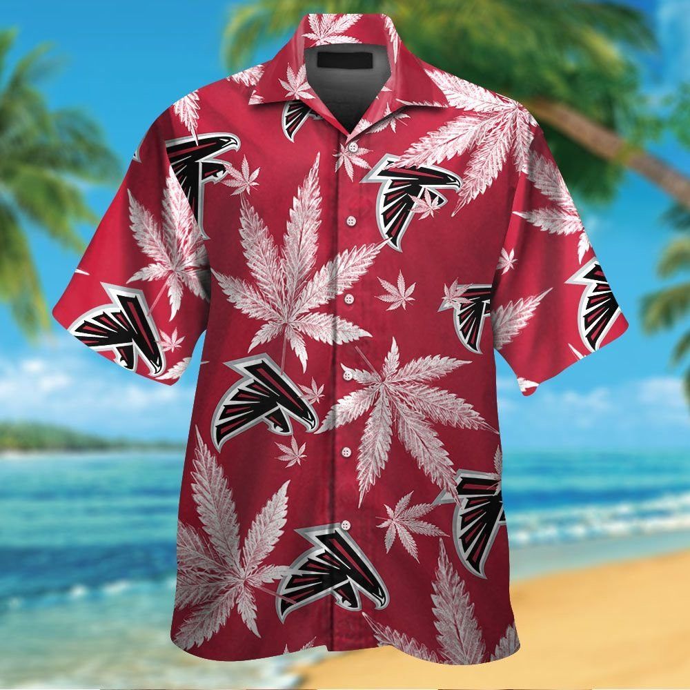Hawaiian Short Sleeve Atlanta Falcons Shirt Button Up Tropical Unisex T-shirt, Sweatshirt, Hoodie, Long Sleeve Tee - T-Shirt, Sweatshirt, Hoodie