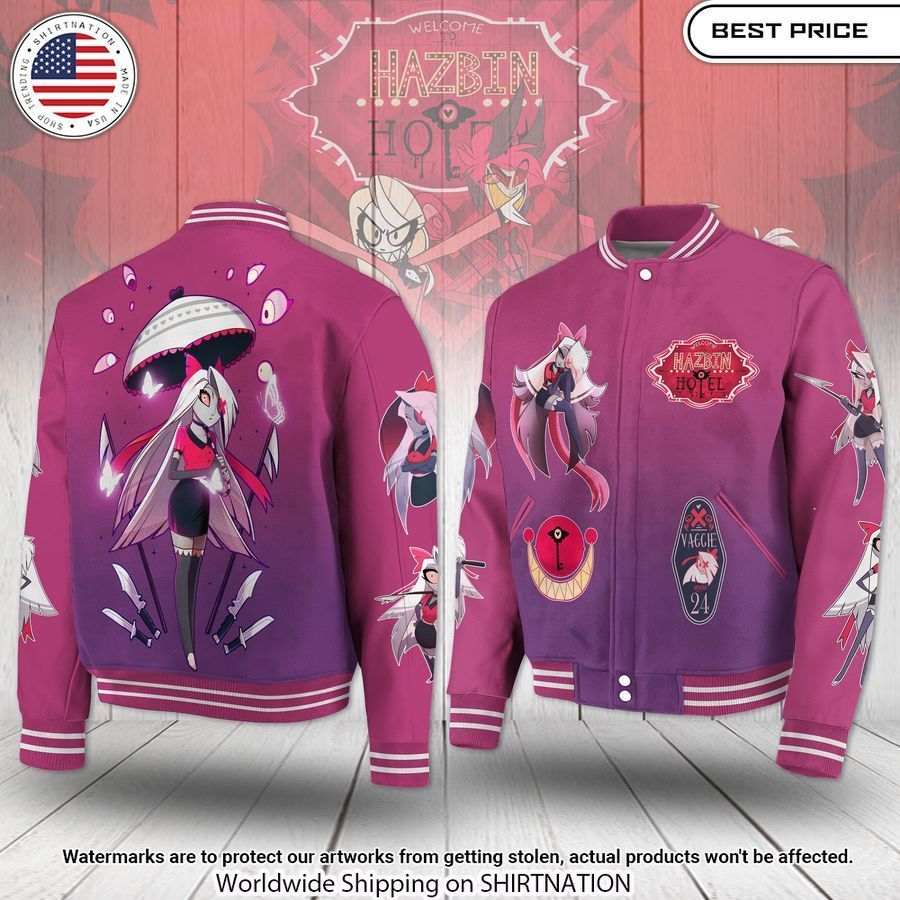 Hazbin Hotel Vaggie Baseball Jacket Unisex T-shirt, Sweatshirt, Hoodie, Long Sleeve Tee - T-Shirt, Sweatshirt, Hoodie