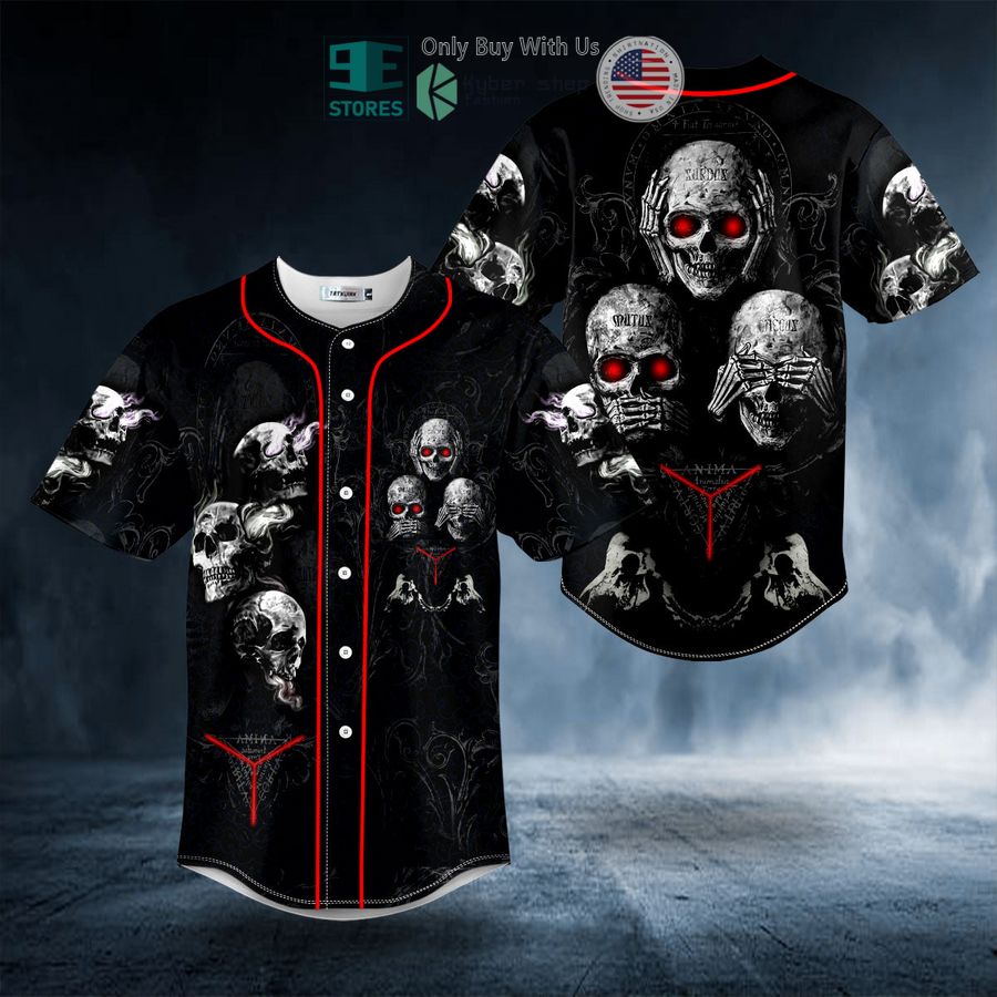 BEST Hear See Speak No Evil Skull Baseball Shirt Unisex T-shirt, Sweatshirt, Hoodie, Long Sleeve Tee - T-Shirt, Sweatshirt, Hoodie