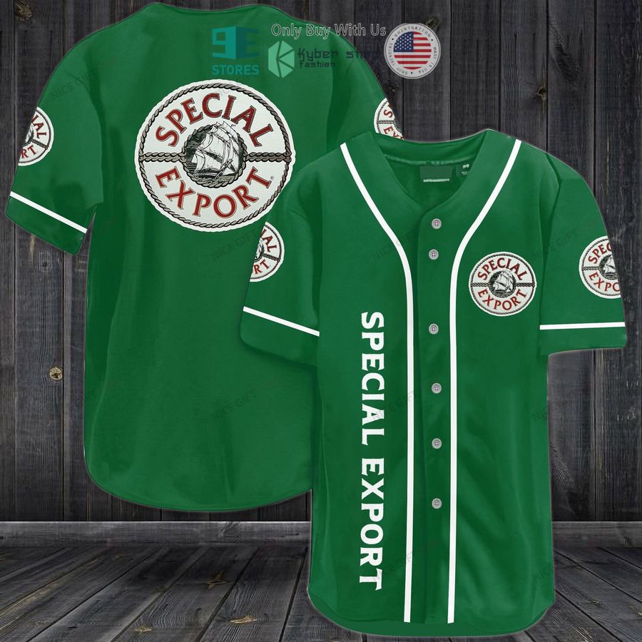 BEST Heileman's Special Export logo green Baseball Jersey Unisex T-shirt, Sweatshirt, Hoodie, Long Sleeve Tee - T-Shirt, Sweatshirt, Hoodie