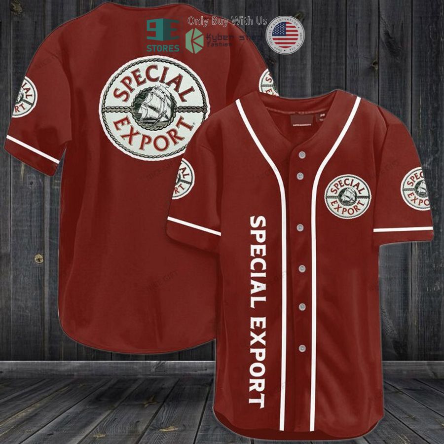 BEST Heileman's Special Export logo red Baseball Jersey Unisex T-shirt, Sweatshirt, Hoodie, Long Sleeve Tee - T-Shirt, Sweatshirt, Hoodie
