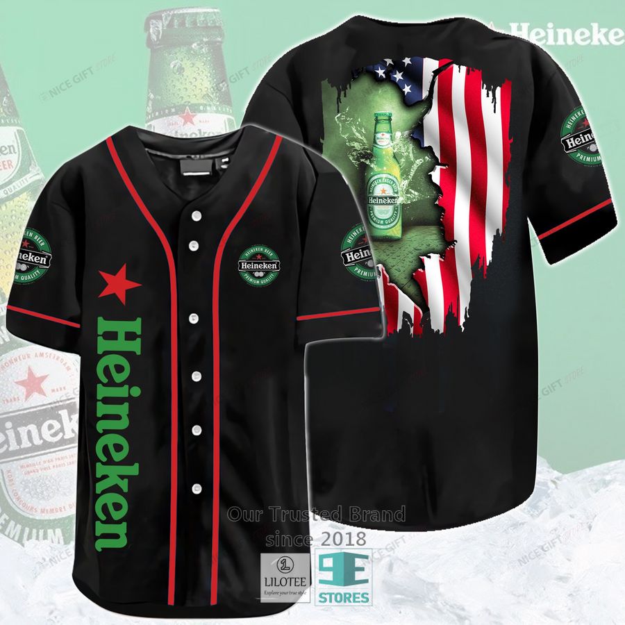 Heineken Baseball Jersey Unisex T-shirt, Sweatshirt, Hoodie, Long Sleeve Tee - T-Shirt, Sweatshirt, Hoodie