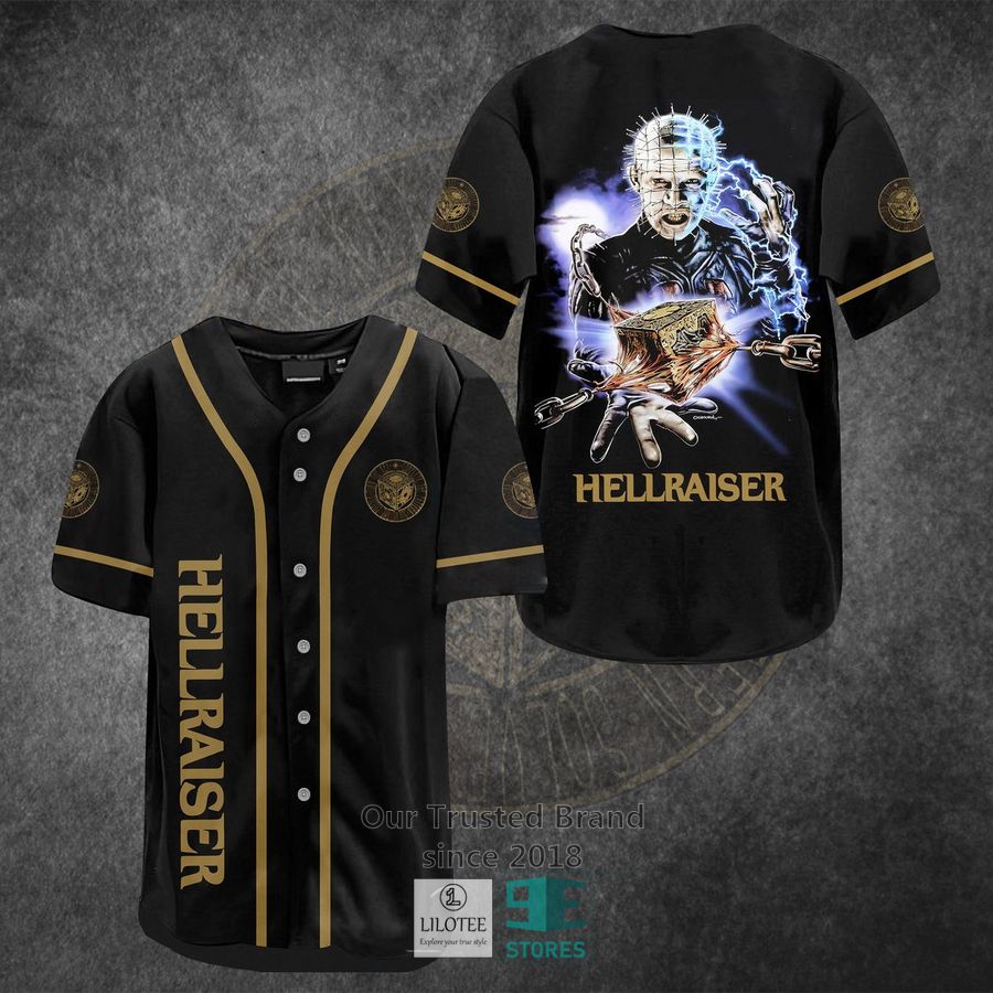 Hellraiser Horror Movie Black Baseball Jersey Unisex T-shirt, Sweatshirt, Hoodie, Long Sleeve Tee - T-Shirt, Sweatshirt, Hoodie