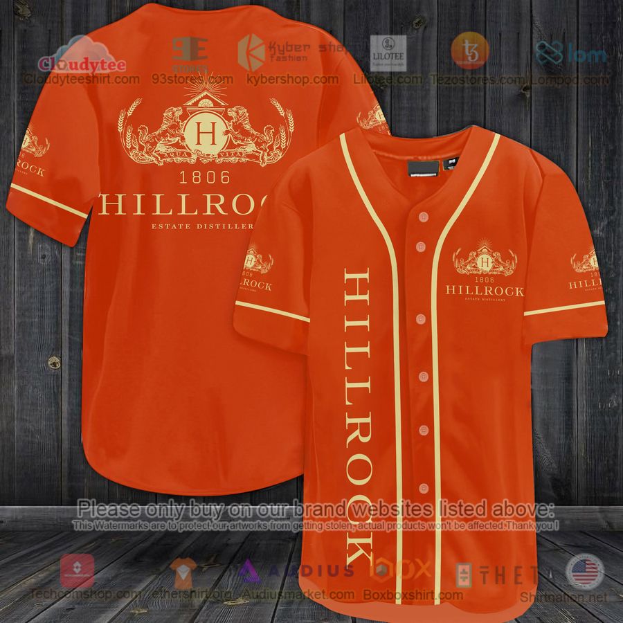 HOT Hillrock Estate Distillery 1806 orange Baseball Jersey Shirt Unisex T-shirt, Sweatshirt, Hoodie, Long Sleeve Tee - T-Shirt, Sweatshirt, Hoodie