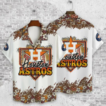 Houston Astros Floral Field Hawaiian Shirt Unisex T-shirt, Sweatshirt, Hoodie, Long Sleeve Tee - T-Shirt, Sweatshirt, Hoodie