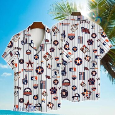 Houston Astros Iconic Stripe Hawaiian Shirt Unisex T-shirt, Sweatshirt, Hoodie, Long Sleeve Tee - T-Shirt, Sweatshirt, Hoodie