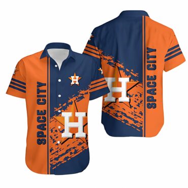 Houston Astros Space City Splash Hawaiian Shirt Unisex T-shirt, Sweatshirt, Hoodie, Long Sleeve Tee - T-Shirt, Sweatshirt, Hoodie