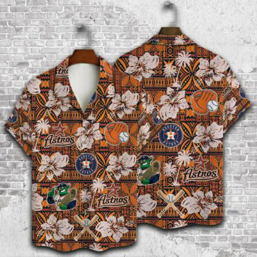 Houston Astros Tribal Play Hawaiian Shirt Unisex T-shirt, Sweatshirt, Hoodie, Long Sleeve Tee - T-Shirt, Sweatshirt, Hoodie
