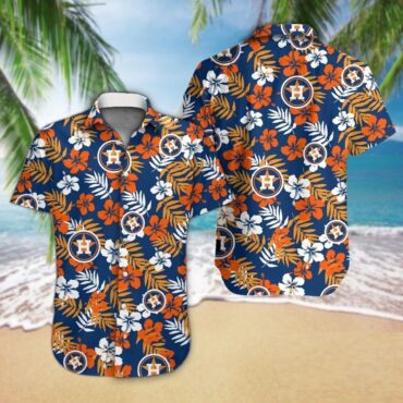 Houston Astros Tropical Vibe Hawaiian Shirt Unisex T-shirt, Sweatshirt, Hoodie, Long Sleeve Tee - T-Shirt, Sweatshirt, Hoodie