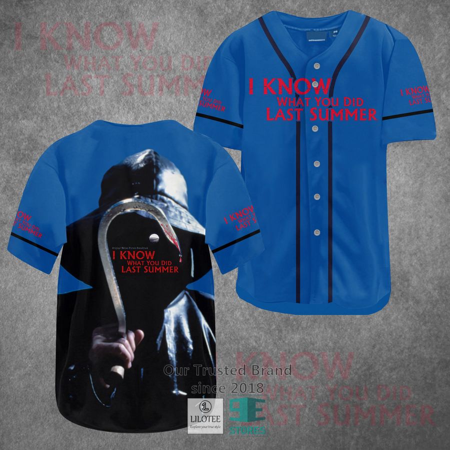 I know what you did last summer Horror Movie Baseball Jersey Unisex T-shirt, Sweatshirt, Hoodie, Long Sleeve Tee - T-Shirt, Sweatshirt, Hoodie