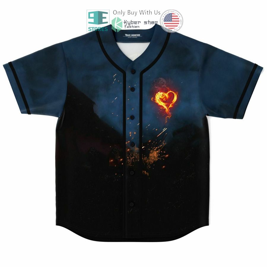 BEST Illinium Excision Hearts on Fire Baseball Jersey Unisex T-shirt, Sweatshirt, Hoodie, Long Sleeve Tee - T-Shirt, Sweatshirt, Hoodie