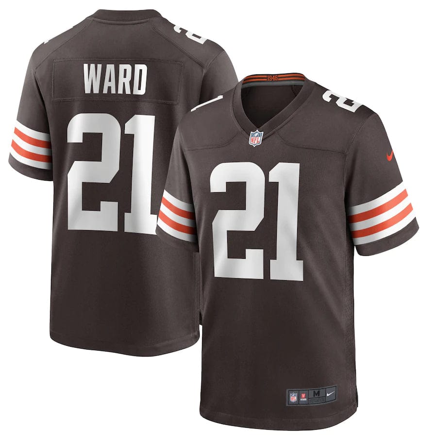 Denzel Ward Cleveland Browns Jersey football jersey product view 1
