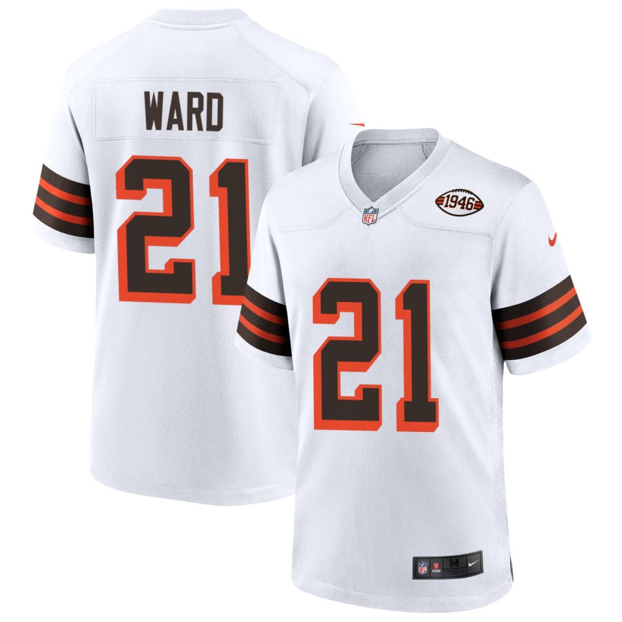 Denzel Ward Cleveland Browns Jersey football jersey product view 1