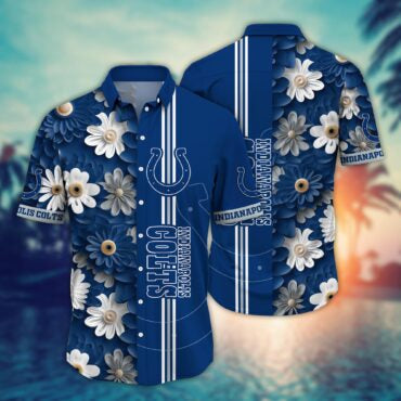 Indianapolis Colts Coastal Rush Hawaiian Shirt Unisex T-shirt, Sweatshirt, Hoodie, Long Sleeve Tee - T-Shirt, Sweatshirt, Hoodie