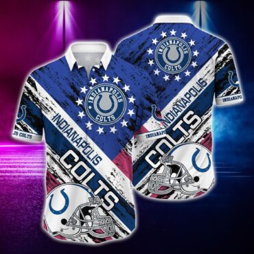 Indianapolis Colts Nightfall Horizon Hawaiian Shirt Unisex T-shirt, Sweatshirt, Hoodie, Long Sleeve Tee - T-Shirt, Sweatshirt, Hoodie