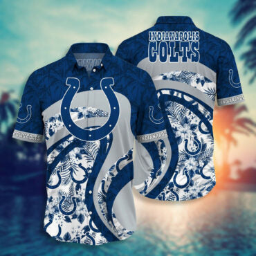Indianapolis Colts Ocean Clash Hawaiian Shirt Unisex T-shirt, Sweatshirt, Hoodie, Long Sleeve Tee - T-Shirt, Sweatshirt, Hoodie