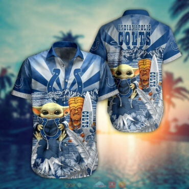 Indianapolis Colts Tropical Spirit Wave Hawaiian Shirt Unisex T-shirt, Sweatshirt, Hoodie, Long Sleeve Tee - T-Shirt, Sweatshirt, Hoodie