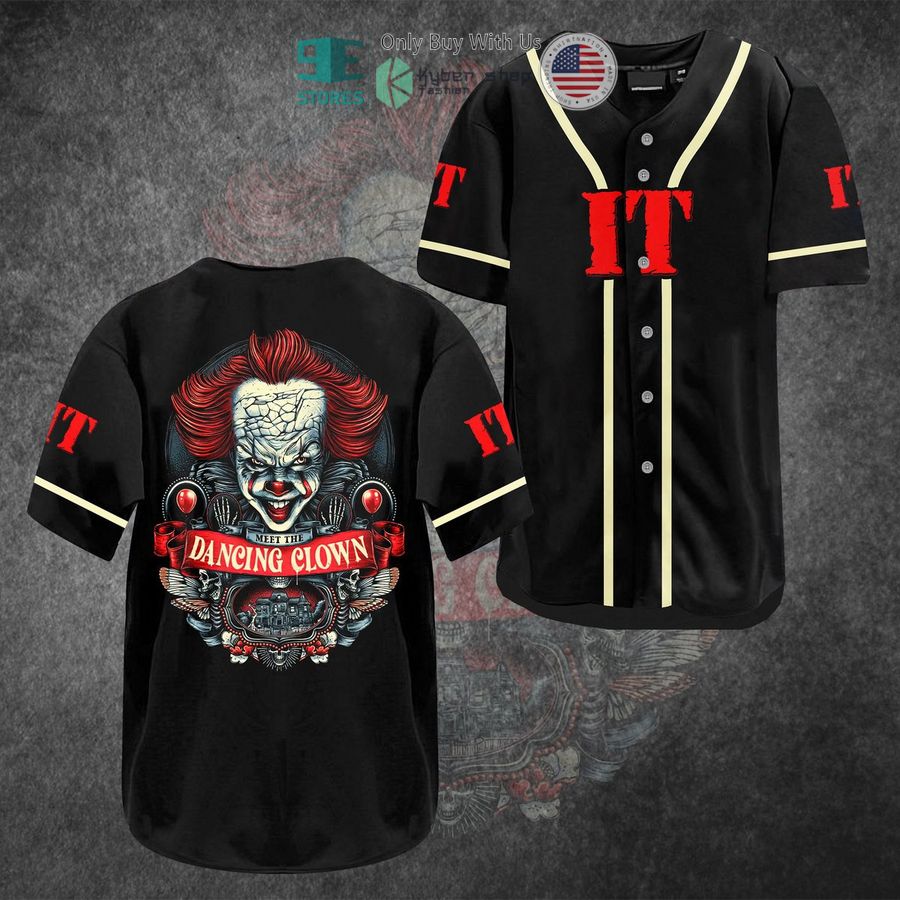 BEST IT Pennywise black Baseball Jersey Unisex T-shirt, Sweatshirt, Hoodie, Long Sleeve Tee - T-Shirt, Sweatshirt, Hoodie