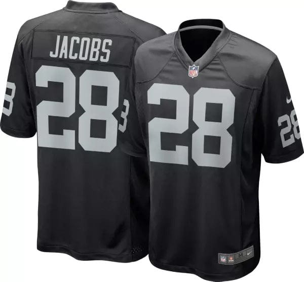 Josh Jacobs Las Vegas Raiders Jersey football jersey product view 1