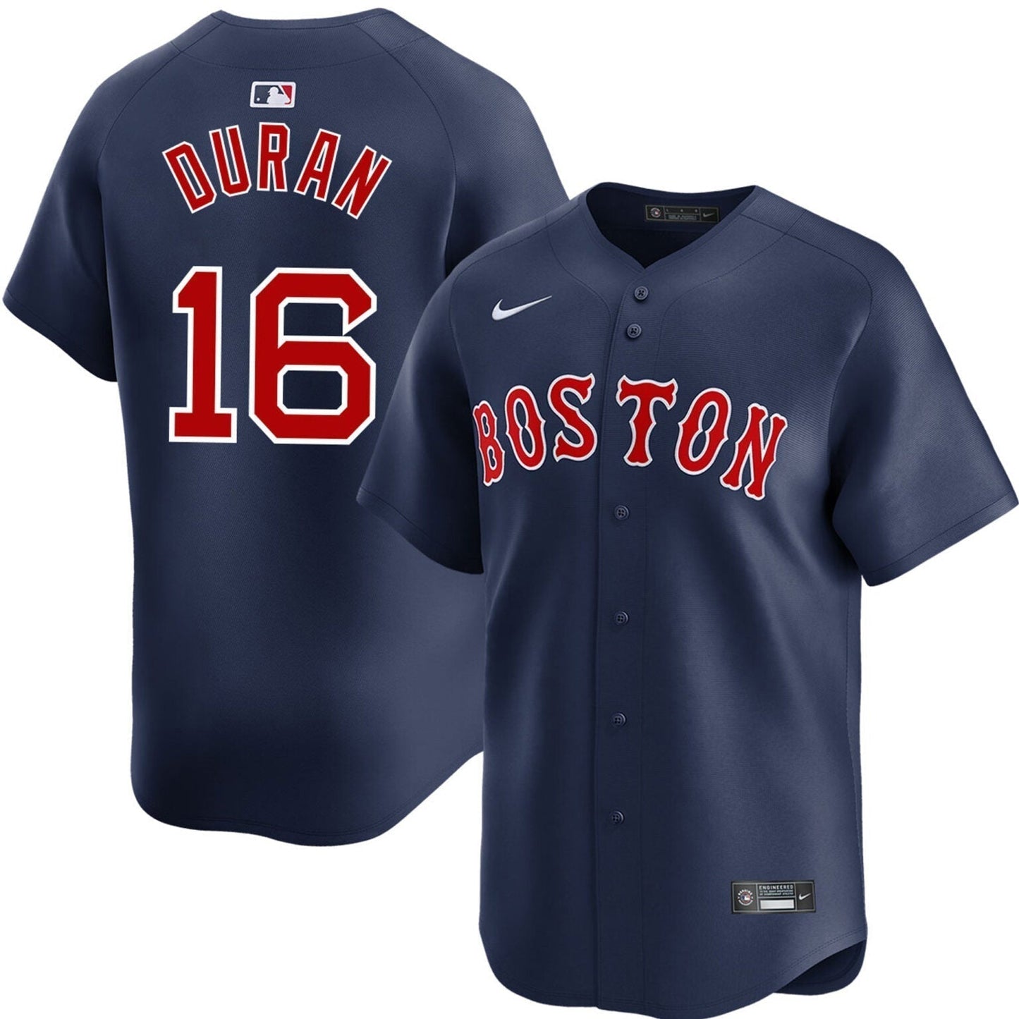 Jarren Duran Boston Red Sox Alternate Limited Jersey Navy baseball jersey product view 1