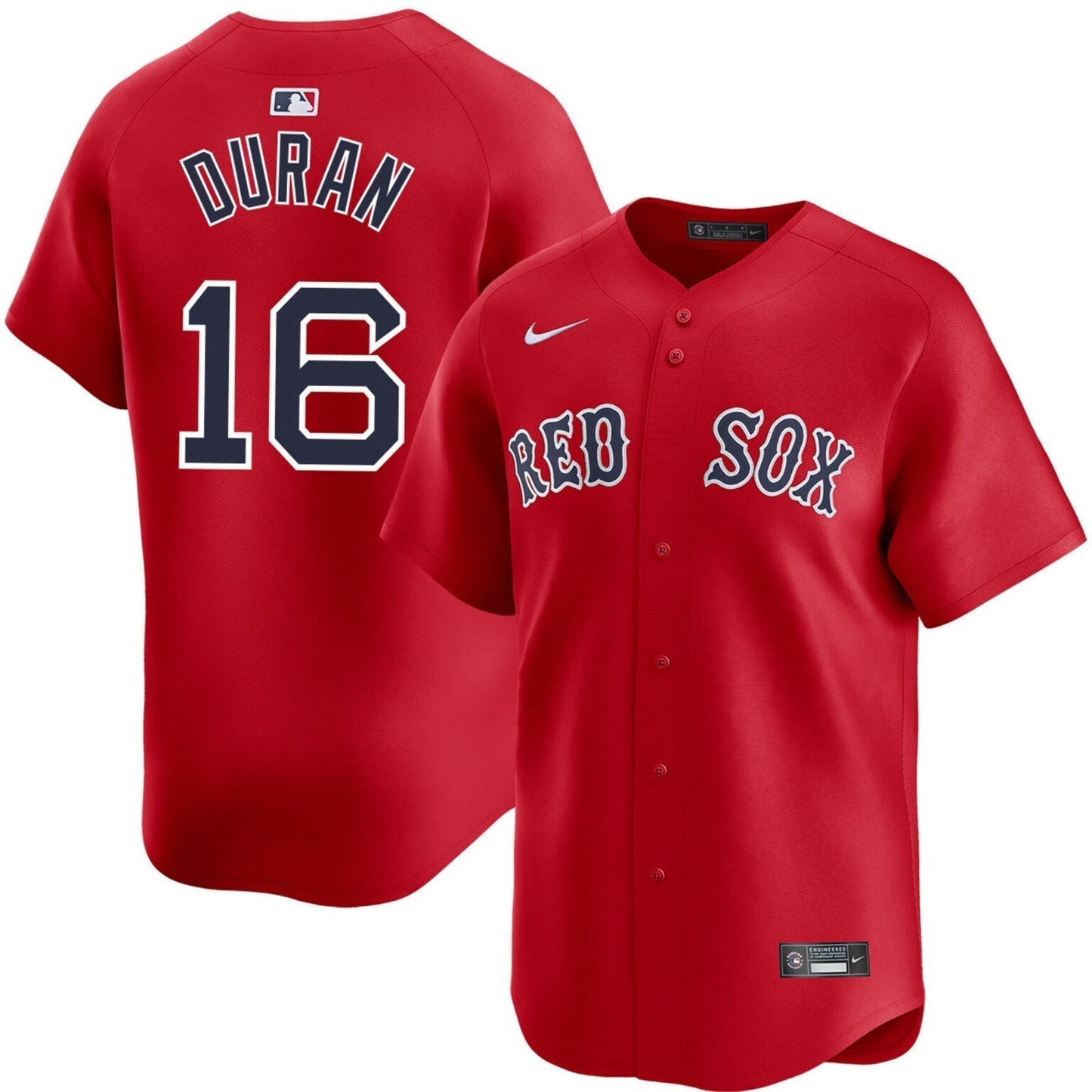 Jarren Duran Boston Red Sox Alternate Limited Jersey Red baseball jersey product view 1