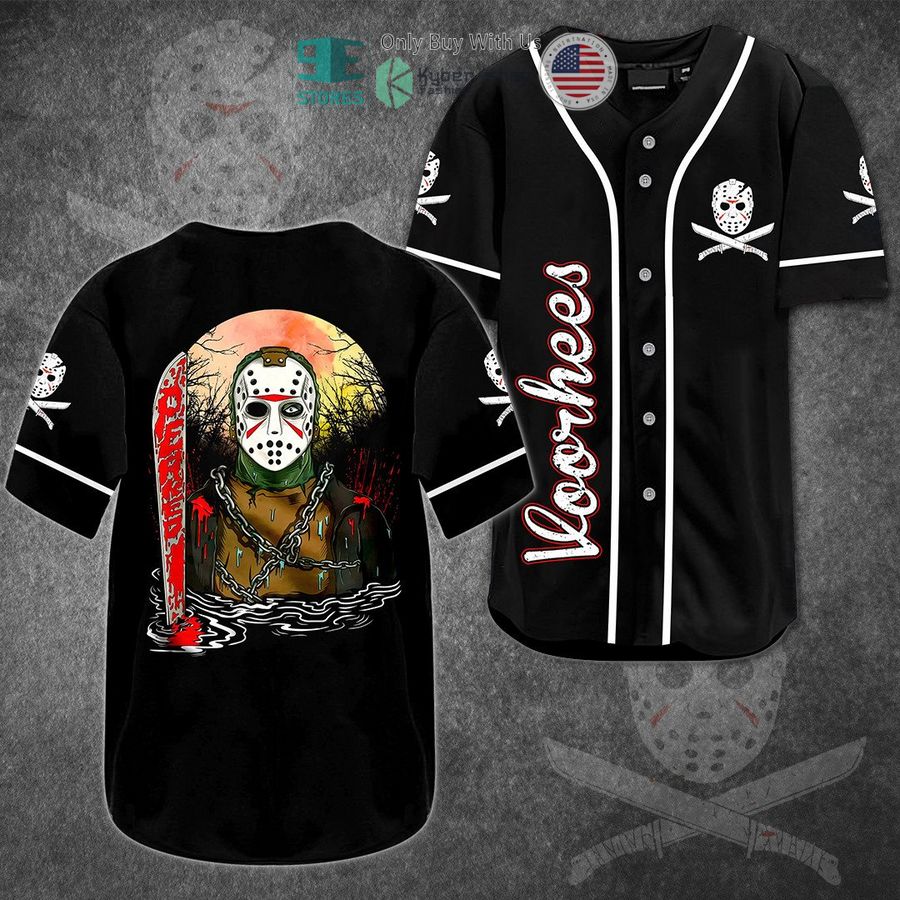 BEST Jason Voorhees black Baseball Jersey Unisex T-shirt, Sweatshirt, Hoodie, Long Sleeve Tee - T-Shirt, Sweatshirt, Hoodie
