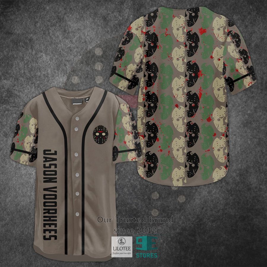 Jason Voorhees Faces Horror Movie Baseball Jersey Unisex T-shirt, Sweatshirt, Hoodie, Long Sleeve Tee - T-Shirt, Sweatshirt, Hoodie