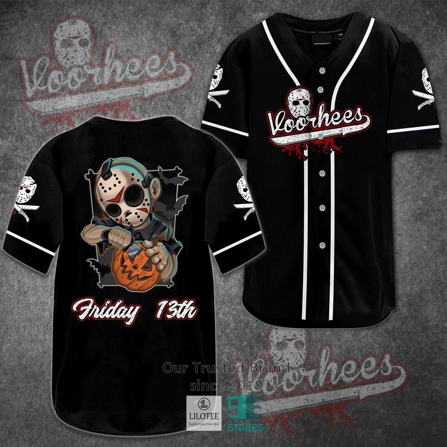 Jason Voorhees Friday the 13th Horror Movie Baseball Jersey Unisex T-shirt, Sweatshirt, Hoodie, Long Sleeve Tee - T-Shirt, Sweatshirt, Hoodie