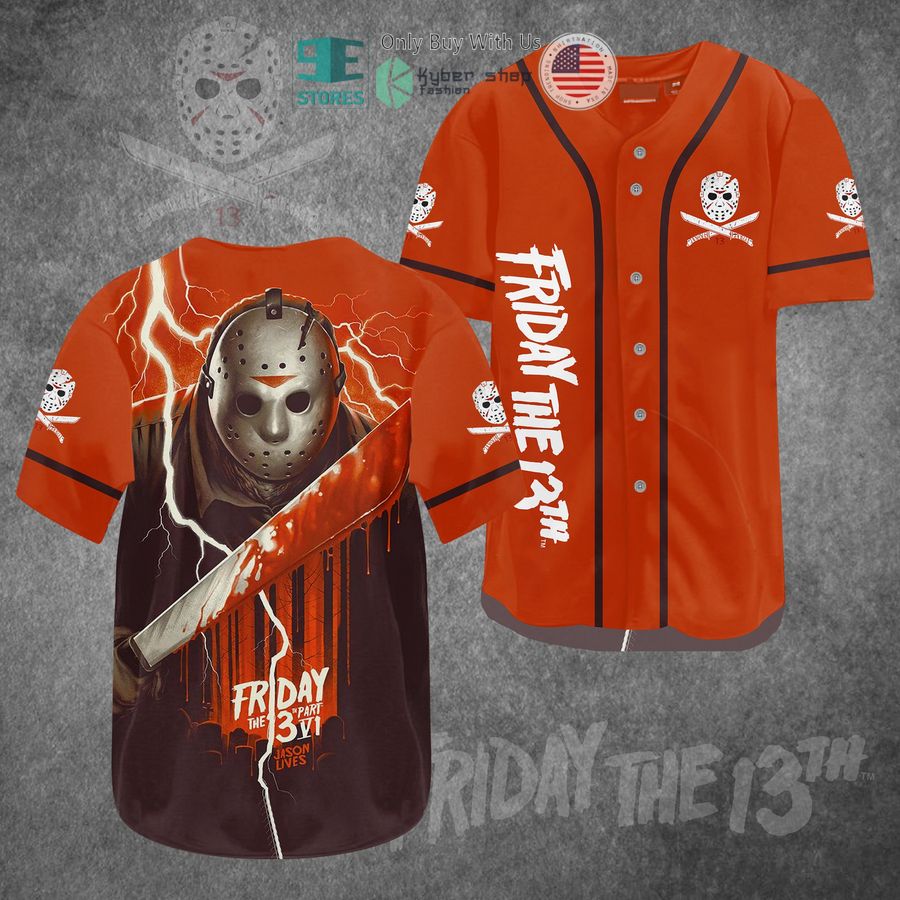 BEST Jason Voorhees Friday the 13th red Baseball Jersey Unisex T-shirt, Sweatshirt, Hoodie, Long Sleeve Tee - T-Shirt, Sweatshirt, Hoodie