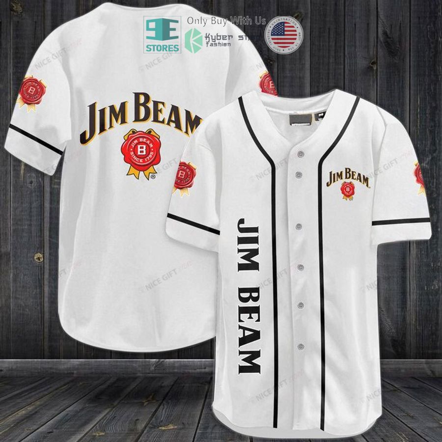 BEST Jim Beam logo Baseball Jersey Unisex T-shirt, Sweatshirt, Hoodie, Long Sleeve Tee - T-Shirt, Sweatshirt, Hoodie
