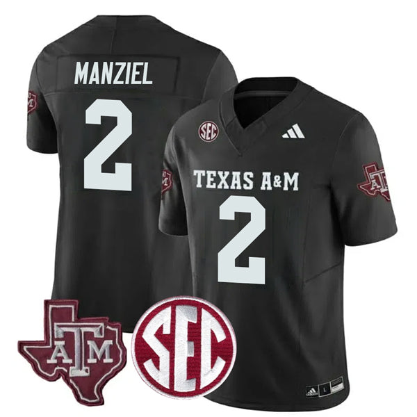 Johnny Manziel Texas A&M Aggies Football Alternate Jersey Black football jersey product view 1