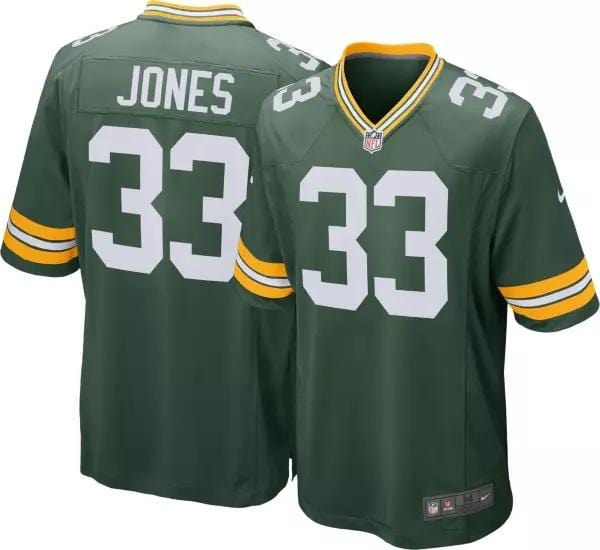 Aaron Jones Green Bay Packers Jersey football jersey product view 1