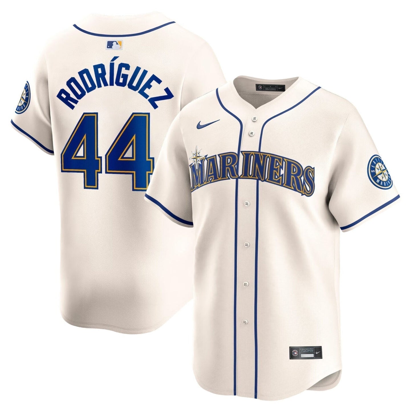 Julio Rodriguez Seattle Mariners Alternate Jersey Cream baseball jersey product view 1
