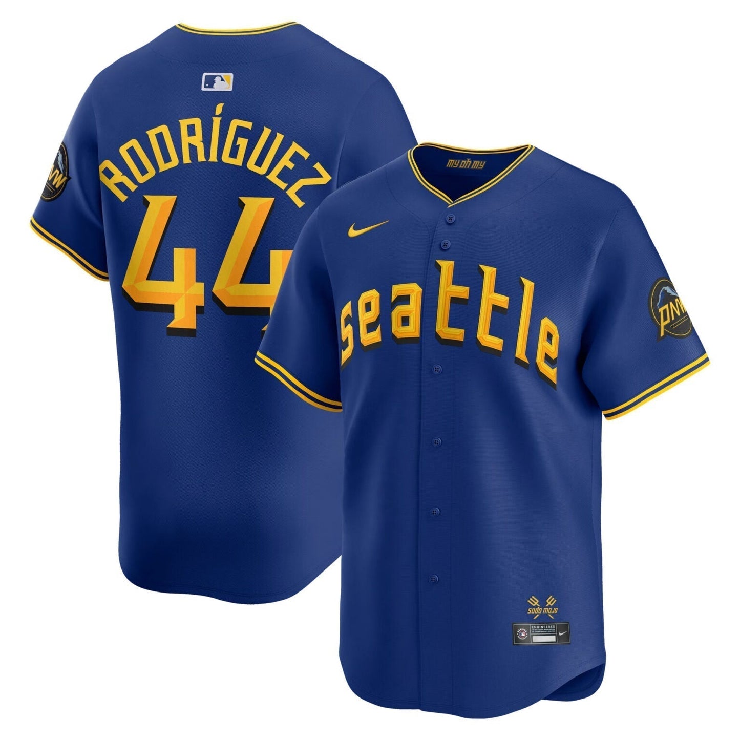 Julio Rodriguez Seattle Mariners City Connect Limited Jersey Royal Blue baseball jersey product view 1