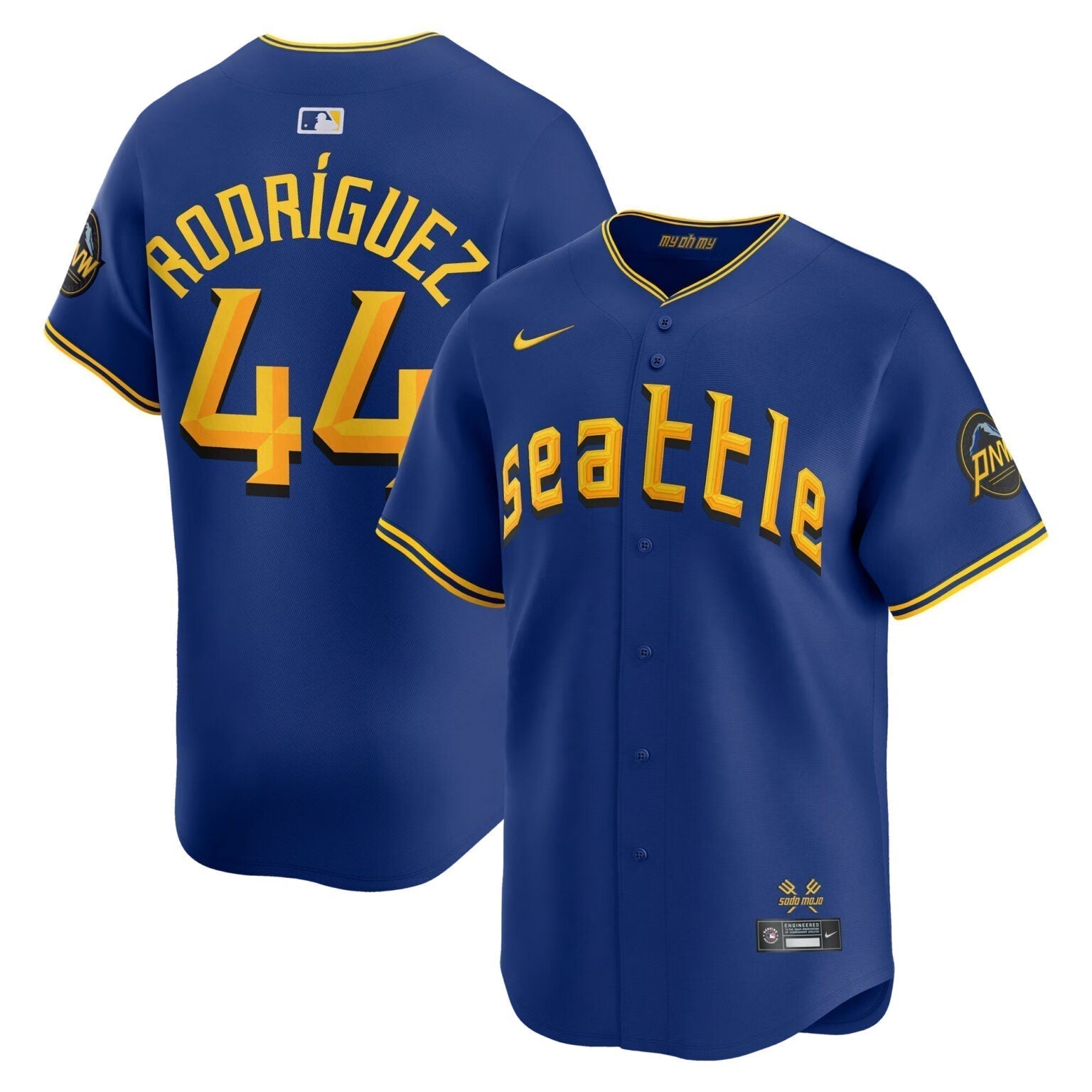 Julio Rodriguez Seattle Mariners City Connect Limited Jersey Royal Blue baseball jersey product view 1