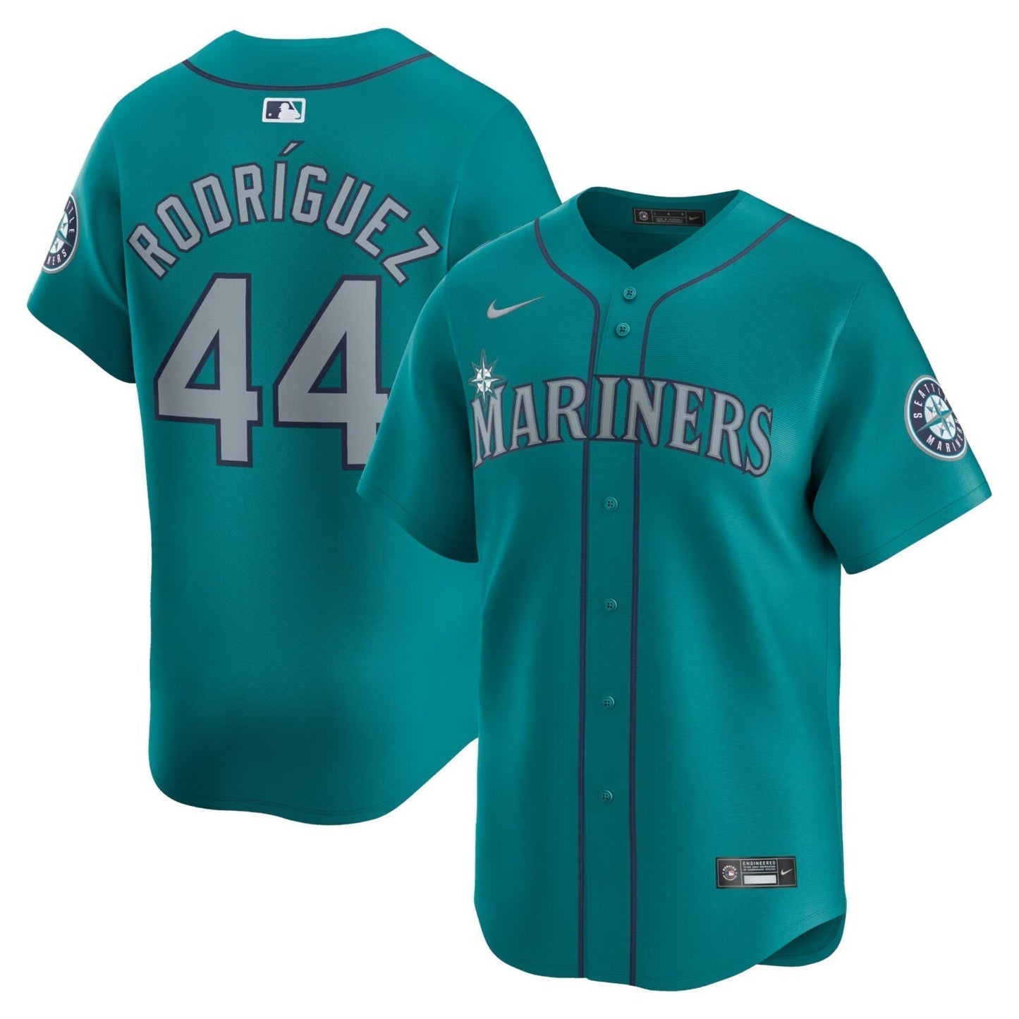 Julio Rodriguez Seattle Mariners Alternate Limited Jersey Teal baseball jersey product view 1