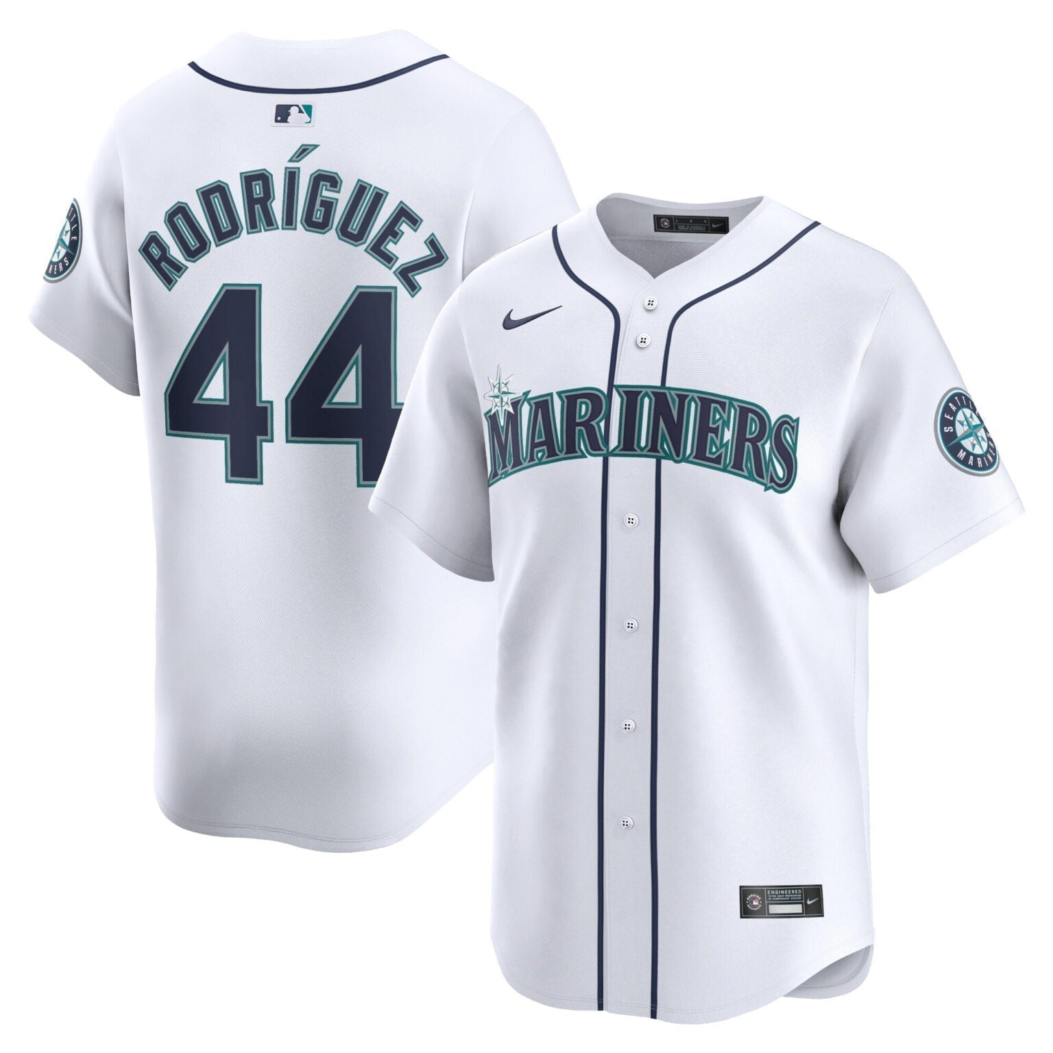 Julio Rodriguez Seattle Mariners Home Limited Jersey White baseball jersey product view 1